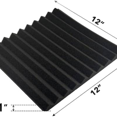 12 Pack Acoustic Foam Panels 1" X 12" X 12" Studio Soundproofing Wedges Foam image 4