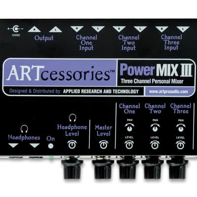 ART PowerMix III 3-Channel Personal Stereo Mixer image 2