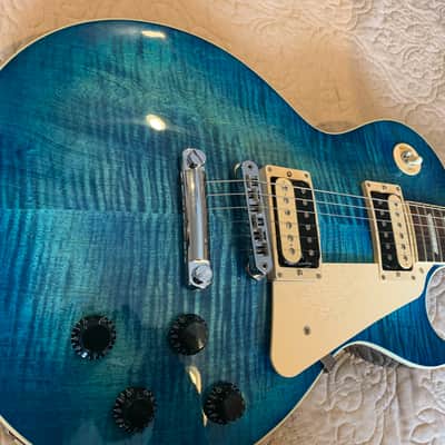 Gibson Les Paul 2025 - AAA Flame Top Ocean Water Perimeter image 1
