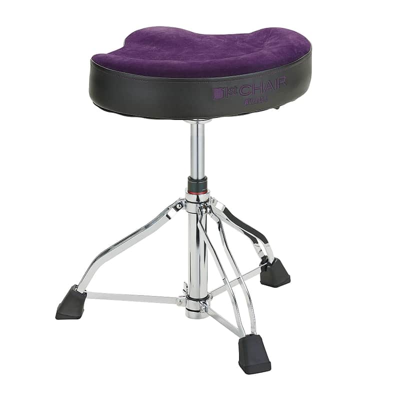 Tama HT550 1st Chair Glide Rider Drum Throne with Vibrant Color Cloth Top Seat image 1