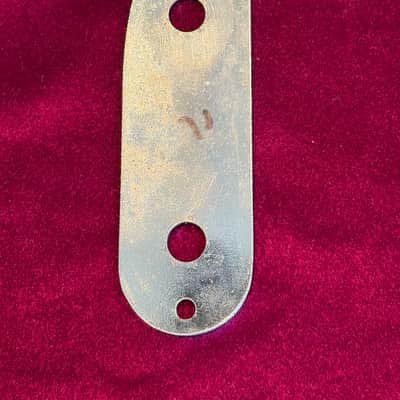 1968 Fender Telecaster Bass Chrome Control Plate image 2