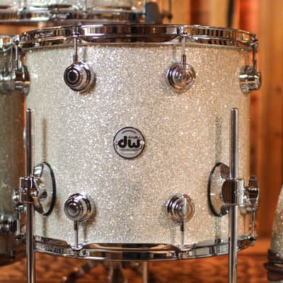 DW Collector's Maple Mahogany Broken Glass Drum Set - 22,10,12,14,16,14sn - SO#1416749 image 6