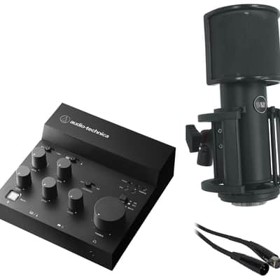 Audio Technica AT-UMX3 Live Stream Recording USB Mixer+Warm Audio Microphone image 1