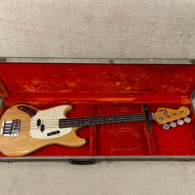 1966-1969 Fender USA Left Hand Lefty Mustang / Musicmaster Bass Case Silver Tweed - Extremely Rare CASE ONLY image 19