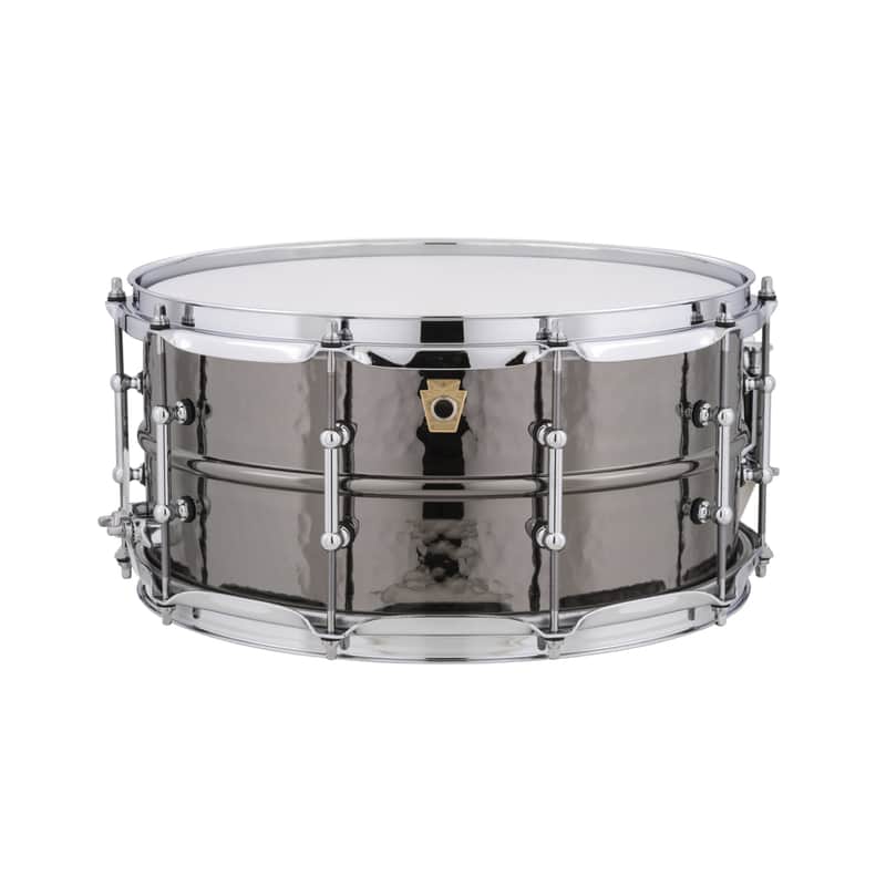 Ludwig 6.5x14inch LB417KT Black Beauty Brass Snare Drums, Hammered Shell w Tube Lugs image 1