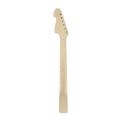 25.5" Electric Guitar Neck Maple Maple Fretboard 22 Frets Dot Inlay Unfinished Bolt-On image 2