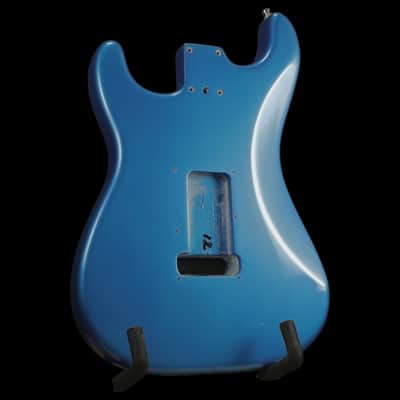 2003 Fender American Stratocaster Alder Body - Chrome Blue image 3