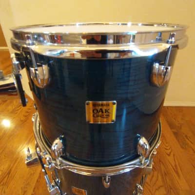 Yamaha Oak custom made in Japan 9 x 12 inch rack tom emerald uzukuri lacquer outstanding! image 3