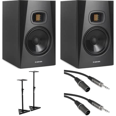ADAM Audio T7V 7 inch Powered Studio Monitor with Stands - Pair image 1