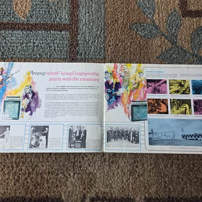 Vintage 1968 Ampeg Amplifiers and Musical Instruments Catalog! Rare, Original Case Candy, Paperwork! image 2