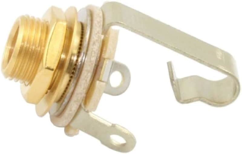 11 Gold 1/4-Inch Electric Guitar Input Jack image 1
