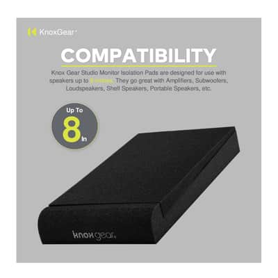 Knox Gear Studio Monitor Isolation Pads Suitable for 8 inch Speakers (2-Pack) image 7