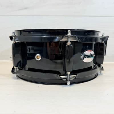 Pulse 10" x 5" Black Poplar Snare Drum w/ Evans Heads & Black Hardware image 2