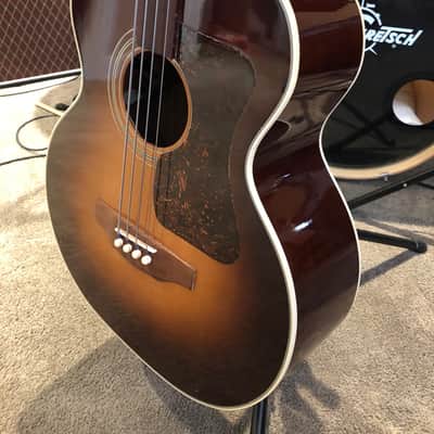 Guild B30E Fretless Acoustic Bass 1996 Tobacco Sunburst image 8
