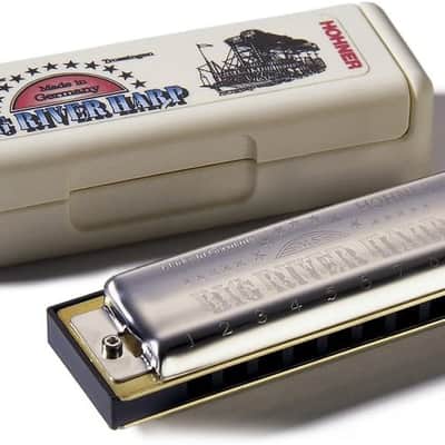 Hohner MS Series 590BX-Bb Big River Harp Diatonic Harmonic, Key of Bb B FLAT image 6