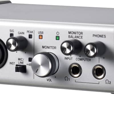 TASCAM Series 102i USB Audio Interface 2022 Silver image 2