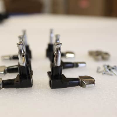 Rare Schaller Offset 3x3 Tuners Chrome Plastic Vintage 70's guitar W. Germany image 11