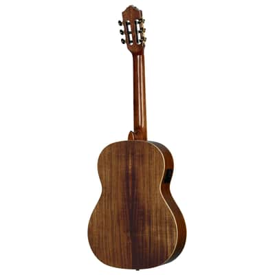 Ortega RE30TH-ACA 30th Anniversary Series AAA Acacia Top Nato Neck Nylon 6-String Classical Acoustic-Electric Guitar w/Gig Bag image 3