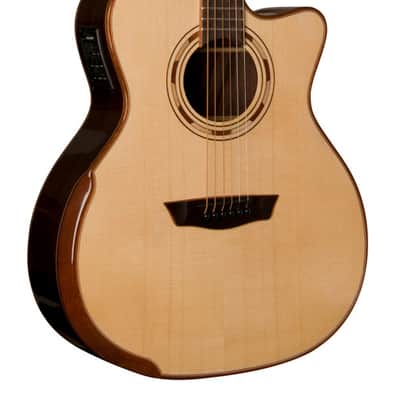 Washburn WCG25SCE Comfort Series Grand Auditorium Cutaway w/ Electronics Natural (B-Stock) image 1