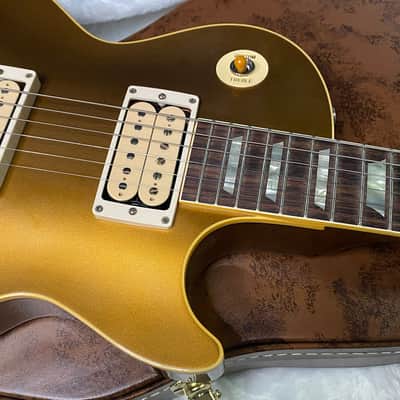 MINT! Gibson Custom Shop '57 Les Paul ALL OVER Double Gold Reissue - VOS - Uncovered Double White Pick-Ups - Authorized Dealer - Only 8.25 lbs - G07383 image 2