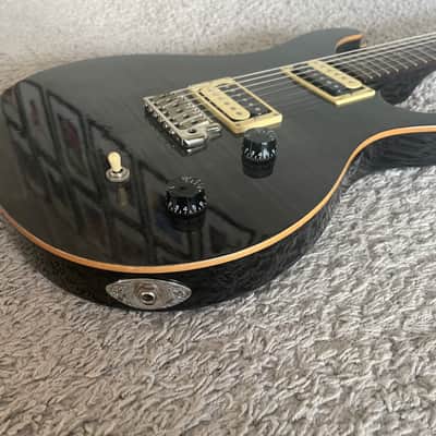 PRS SE Custom 22 2007 MIK HH Transparent Black Paul Reed Smith Electric Guitar image 3