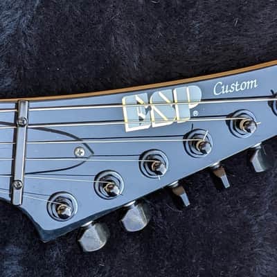 ESP Custom Shop M-II KH-2 Kirk Hammett Signature Specs 1993 OHSC Black image 4