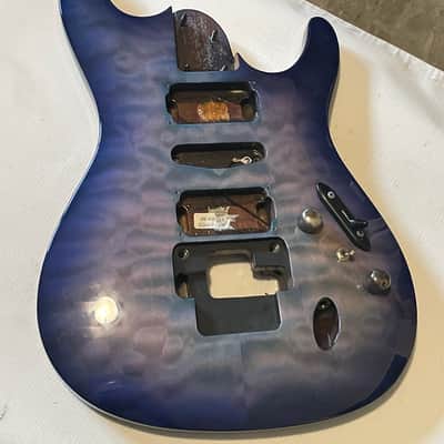 2007 Korean Korean Ibanez S470DXQM Blue Moon Burst Guitar Body ZR Tremolo Ready image 3