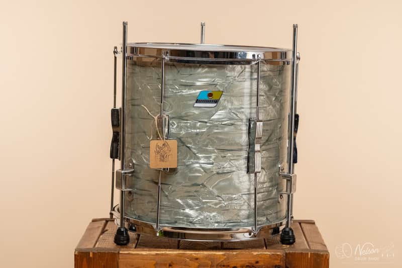 1970s Ludwig 'Club Date' Floor Tom in Sky Blue Pearl - 14x14 image 1