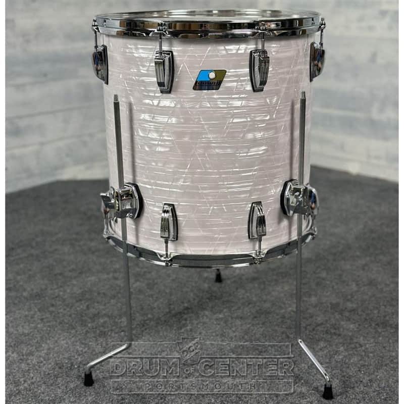 Ludwig Classic Maple "Super 70s"  Floor Tom 16x16 70s White Marine Pearl - DCP Exclusive! image 1