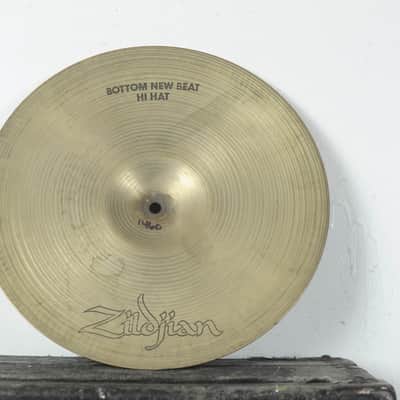 1970s Zildjian A 14" New Beat Hollow Logo Bottom Hi Hat Cymbal 1460g image 2