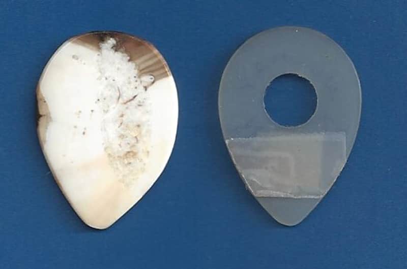 Handcrafted Ivory Guitar Pick - teardrop Moshay # 2 image 1