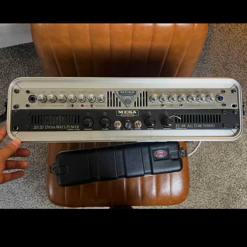 Mesa Boogie V-Twin Rack Unit w/ Power amp & SKB case image 1