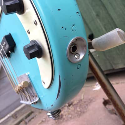 Recaster Bombora Bass relic Daphne Blue surf bass image 3