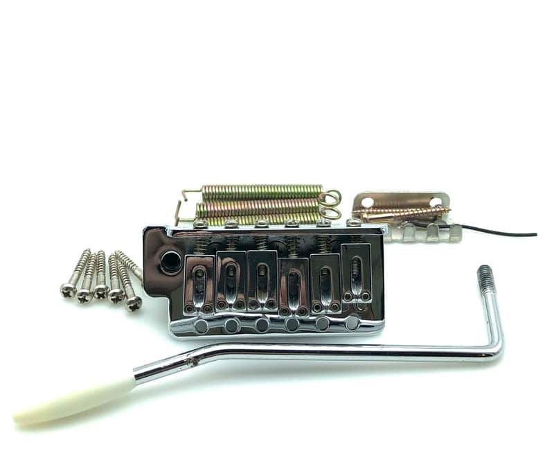 Stratocaster Style Tremolo Vibrato Assembly - Chrome image 1