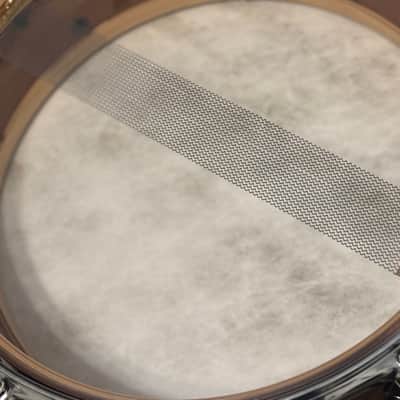 **Rare** Pearl Sensitone 15x5 African Mahogany Baritone Snare - Natural Mahogany Satin image 12