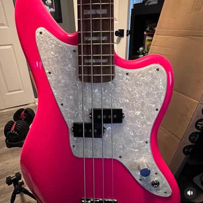 Fender Mark Hoppus Signature Jaguar Bass 2023 - Hot Pink image 1