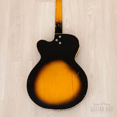 1960s Kay Swingmaster K763 Vintage Hollowbody Guitar w/ Kleenex Box Pickups, Case image 3