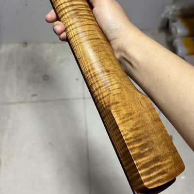 Roasted Tiger Maple Guitar Stratocaster Strat Style Neck with Fretless Rosewood Fingerboard image 6