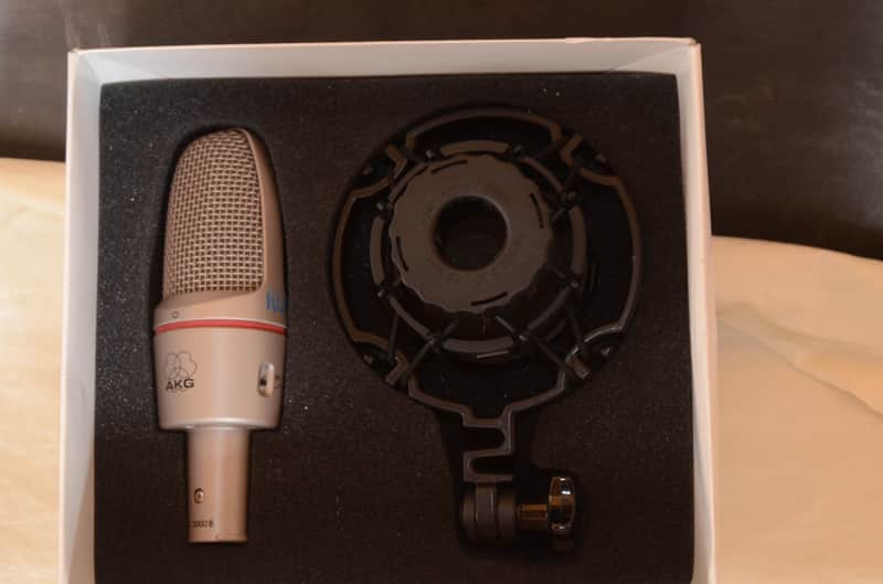 AKG C3000B Large Diaphragm Cardioid Condenser Microphone 2000s - Champagne image 1