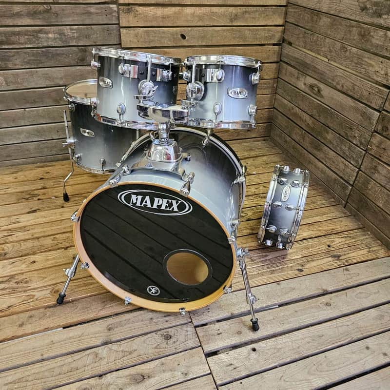 Drum Kit Acoustic Mapex PRO M Grey Fade USED! RKMPR280726 image 1