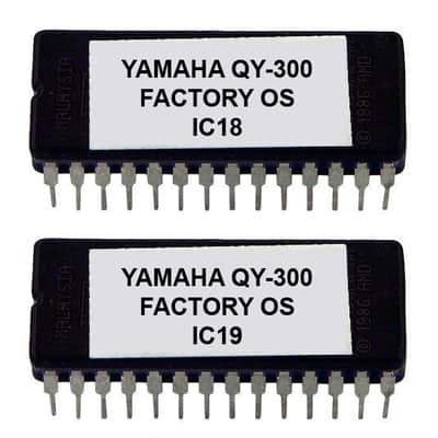 Yamaha QY-300 EProms with Factory OS Eprom Rescue repair Firmware QY300