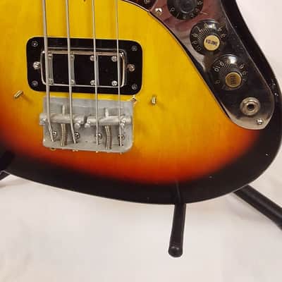 Global Jazz Bass Copy ST85BS 1970s Sunburst image 3