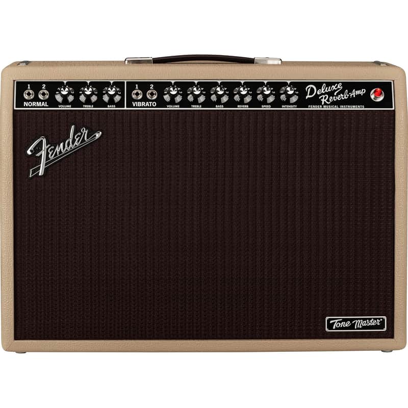 Fender Tone Master Deluxe Reverb Digital Guitar Combo Amplifier, Blonde, Open Box (Like New)