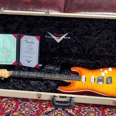 2024 Fender Masterbuilt 1963 Stratocaster Paul Waller Custom Shop - Aged Cherry Sunburst image 12