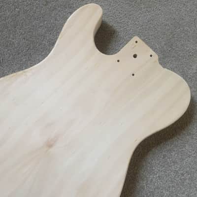 Telecaster Tele Style Basswood Guitar Body, Natural Wood, DIY Blank image 11
