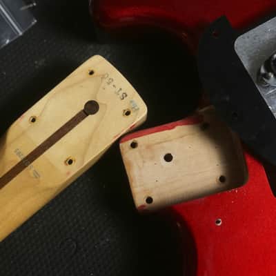 Upgraded Fender Stratocaster ST-50, MADE IN JAPAN 1994-1995 - Apple Candy Red Metallic image 9