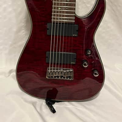 Schecter Damien Elite-8 2015 - 2016 - Crimson Red Burst image 3