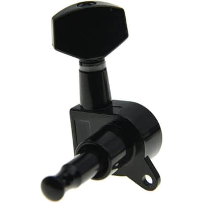 Left Handed Black Guitar Tuning Keys Lefty Tuners Machine Heads for Strat Tele image 3