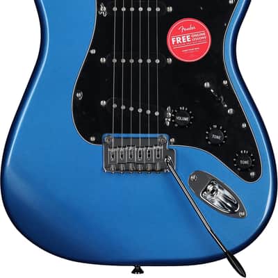 Squier Affinity Stratocaster Electric Guitar, with Maple Fingerboard, Lake Placid Blue image 2