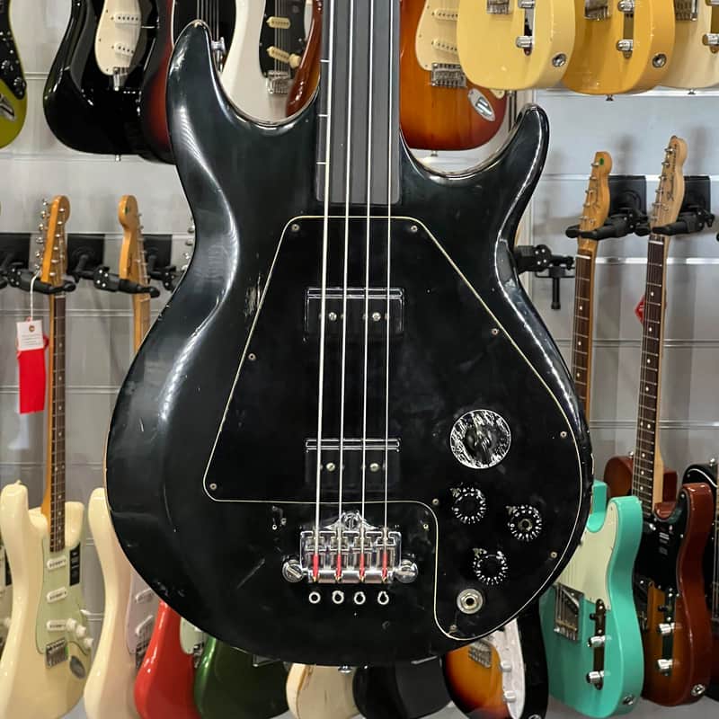 Gibson   Ripper Fretless Ebony Black 1975 True Vintage image 1